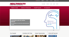 Desktop Screenshot of healthsouthrehab.org