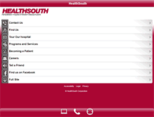 Tablet Screenshot of healthsouthrehab.org